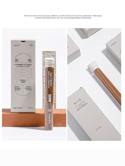 English Alt Text:
“Misty Moment incense eco-friendly packaging, designed with sustainable materials and soft earthy colors, reflecting the refreshing Fruity Sweet Moss Woody fragrance.”