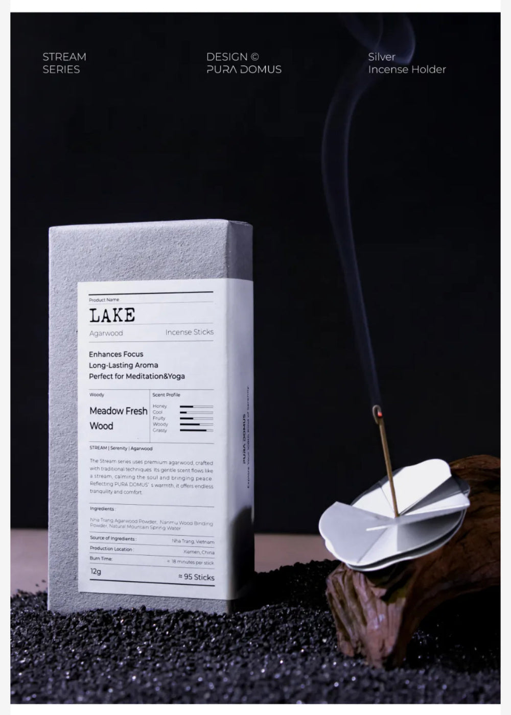 orientmist lake incense packaging